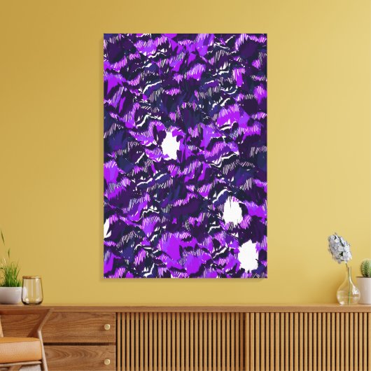 Abstract Quantum Landschapsontwerp Canvas Afdruk (Insitu (Woonkamer))
