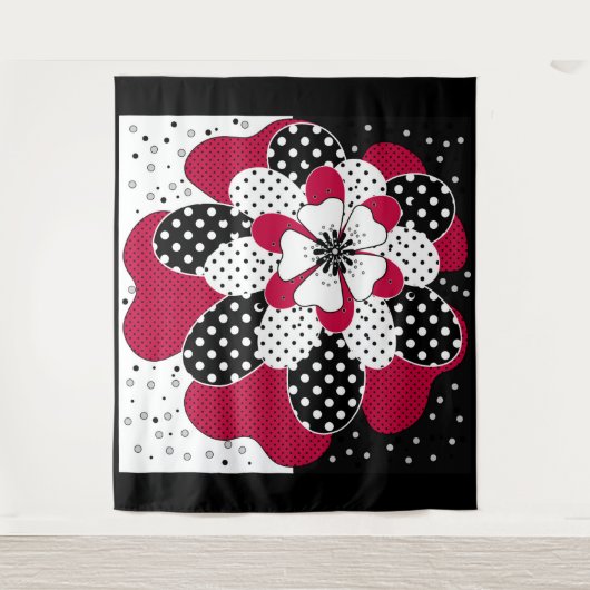 Abstract quilten patchwork patches wandkleed (Voorkant)
