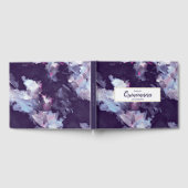 Abstract Quinceanera, Paars en goudkleurig Gastenboek (Volledig)