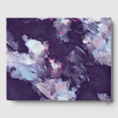 Abstract Quinceanera, Paars en goudkleurig Gastenboek (Achterkant)