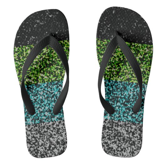 Abstract Quioromantische Pride-vlag  Teenslippers (Voetbed)
