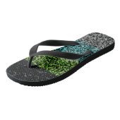 Abstract Quioromantische Pride-vlag  Teenslippers (Schuin)