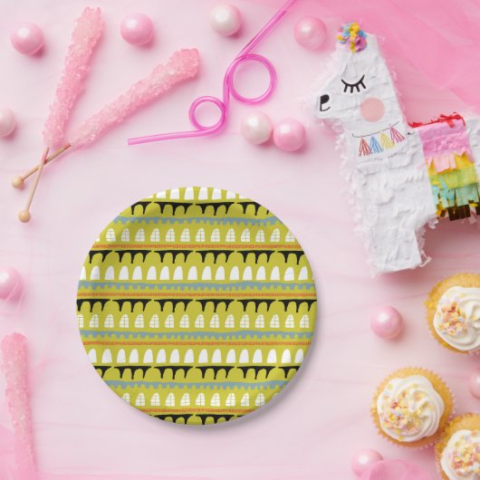 Abstract raam en mallen zijn kleurrijk papieren bordje (Feest)