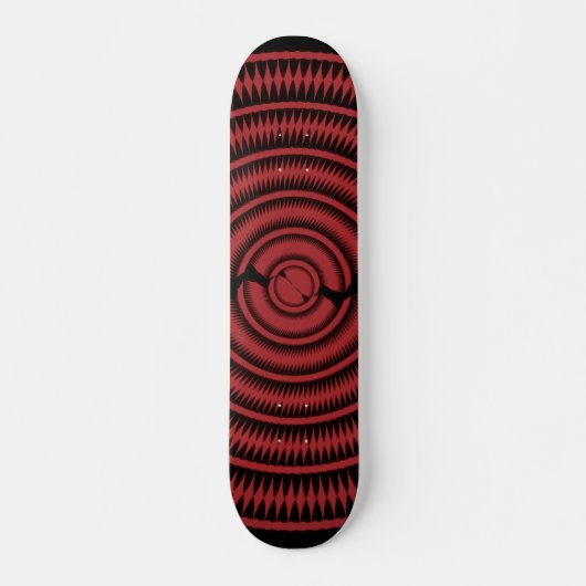 Abstract radiaal ontwerp: Skateboard (Voorkant)