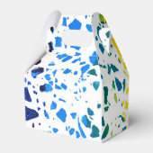 Abstract Rainboogpatroon van Terrazzo Mosaic Bedankdoosjes (Achterkant)