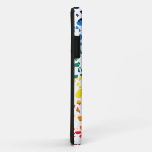 Abstract Rainboogpatroon van Terrazzo Mosaic Case-Mate iPhone Case (Achterkant/rechts)