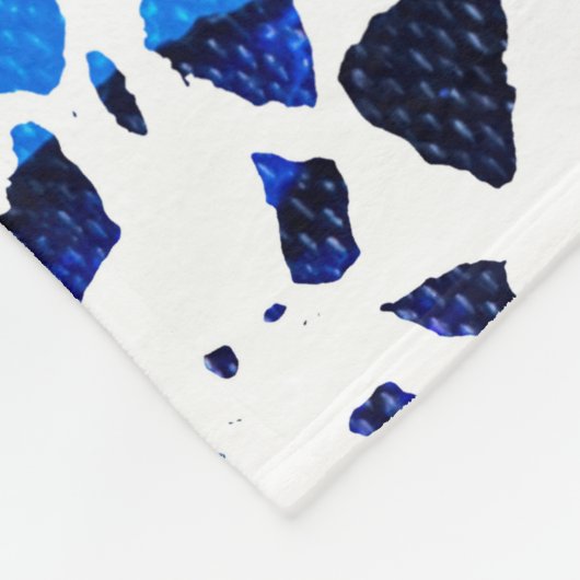 Abstract Rainboogpatroon van Terrazzo Mosaic Fleece Deken (Hoek)