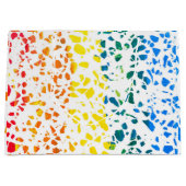 Abstract Rainboogpatroon van Terrazzo Mosaic Groot Cadeauzakje (Voorkant)