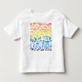Abstract Rainboogpatroon van Terrazzo Mosaic Kinder Shirts (Voorkant)