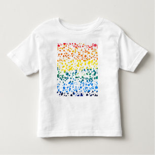 Abstract Rainboogpatroon van Terrazzo Mosaic Kinder Shirts