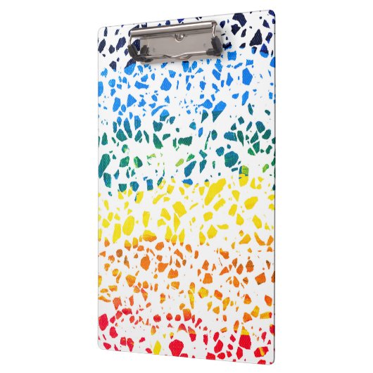 Abstract Rainboogpatroon van Terrazzo Mosaic Klembord (Links)