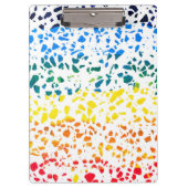 Abstract Rainboogpatroon van Terrazzo Mosaic Klembord (Voorkant)