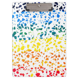 Abstract Rainboogpatroon van Terrazzo Mosaic Klembord