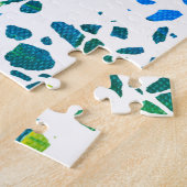 Abstract Rainboogpatroon van Terrazzo Mosaic Legpuzzel (Zijkant)