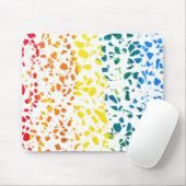 Abstract Rainboogpatroon van Terrazzo Mosaic Muismat (Met muis)