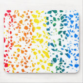Abstract Rainboogpatroon van Terrazzo Mosaic Muismat (Voorkant)