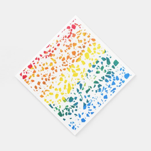 Abstract Rainboogpatroon van Terrazzo Mosaic Servet (Hoek)