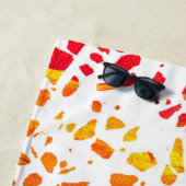 Abstract Rainboogpatroon van Terrazzo Mosaic Strandlaken (In situ)