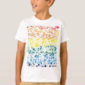 Abstract Rainboogpatroon van Terrazzo Mosaic T-shirt (Voorkant)