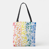Abstract Rainboogpatroon van Terrazzo Mosaic Tote Bag (Achterkant)