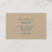 Abstract Rainboogpatroon van Terrazzo Mosaic Visitekaartje (Achterkant)