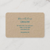 Abstract Rainboogpatroon van Terrazzo Mosaic Visitekaartje (Achterkant)