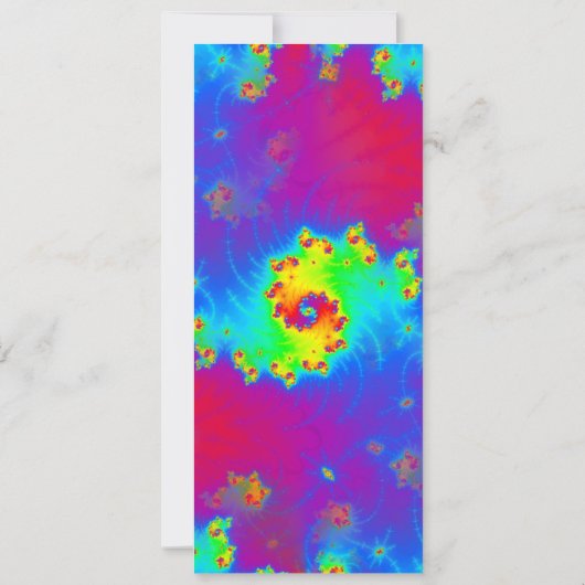 Abstract Rainbow Gradient Fractal Bladwijzer (Achterkant)