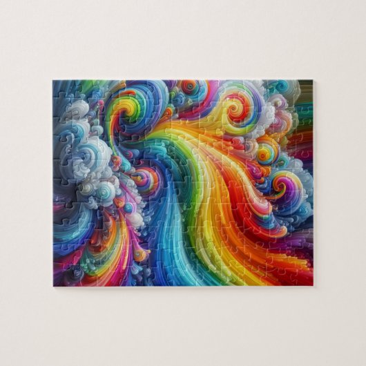 Abstract Rainbow Legpuzzel (Horizontaal)