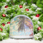 Abstract Rainbow Palm Tree Isla Saona Sneeuwbol (Kerstmis)
