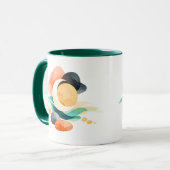 Abstract Rainbow Pot of Gold St. Patrick's Day Mug Mok (Voorkant links)
