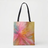 Abstract Rainbow Sun Rays Landscape Tote Bag (Voorkant)