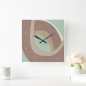 Abstract rainbow vierkante klok (Huis)