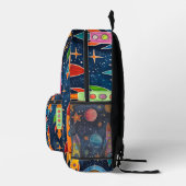 Abstract raketpatroon bedrukte rugzak (Rechts)