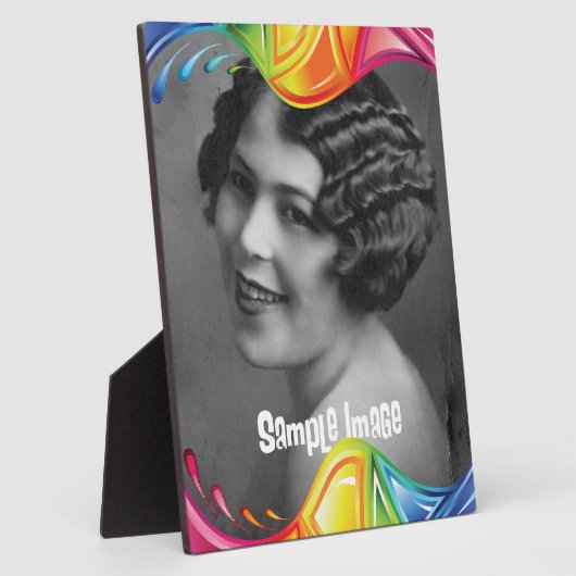 Abstract randschild fotoplaat (Zijkant)