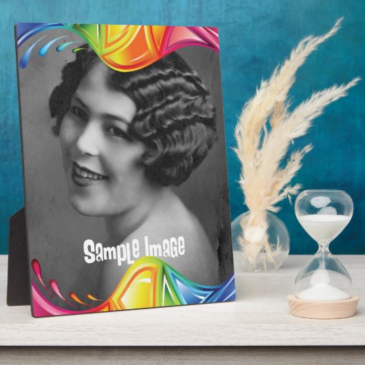 Abstract randschild fotoplaat (Zijkant)