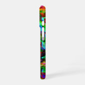 Abstract raster, modulair, gesynchroniseerd grafis iPhone 16 hoesje (Linkerkant)