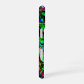 Abstract raster, modulair, gesynchroniseerd grafis iPhone 16 hoesje (Rechterkant)