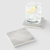 abstract rasterpatroon stenen onderzetter (Zijkant)