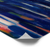 Abstract Realisme Eagle & Vrouwenportretschilderij Poster (Hoek)