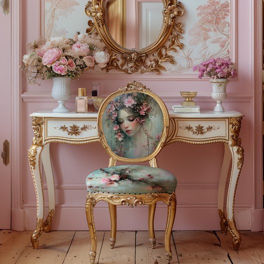 Abstract Realisme Vrouw Gezicht & Kersenbloesems Tissuepapier