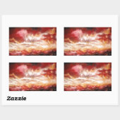 Abstract Rechthoekige Sticker (Vel)