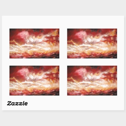 Abstract Rechthoekige Sticker (Vel)