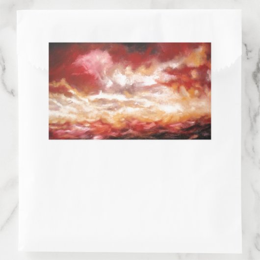 Abstract Rechthoekige Sticker (Tas)