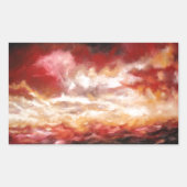 Abstract Rechthoekige Sticker (Voorkant)