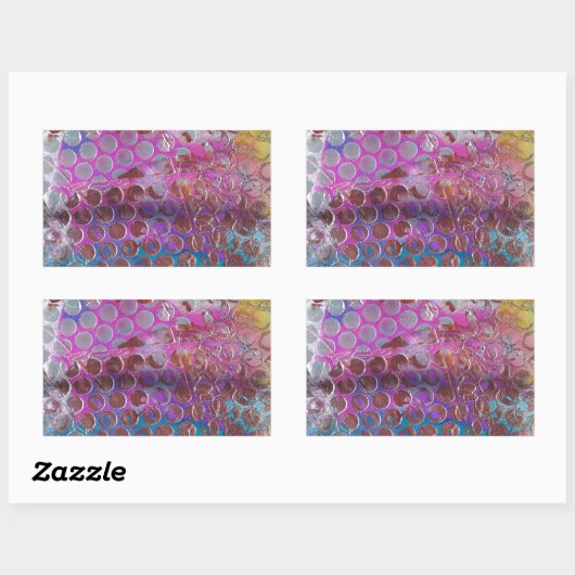 Abstract Rechthoekige Sticker (Vel)