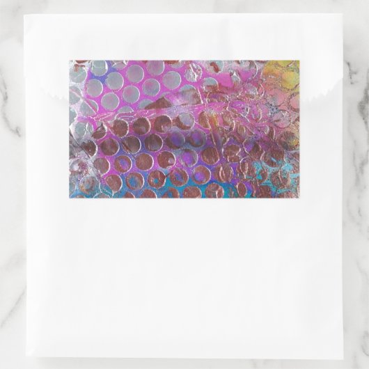 Abstract Rechthoekige Sticker (Tas)