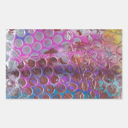 Abstract Rechthoekige Sticker (Voorkant)