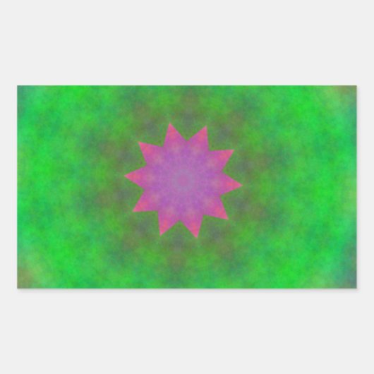 Abstract Rechthoekige Sticker (Voorkant)