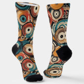 Abstract Records Crew Socks Sokken (Gebogen)