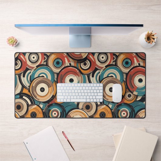Abstract Records Desk Mat (Kantoor 1)